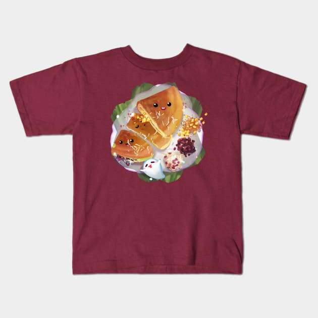 Apam balik Kids T-Shirt by Clivef Poire